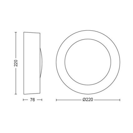 LED RGBW Zatemnitvena zunanja stenska svetilka Hue DAYLO LED/15W/230V 2000-6500K IP44