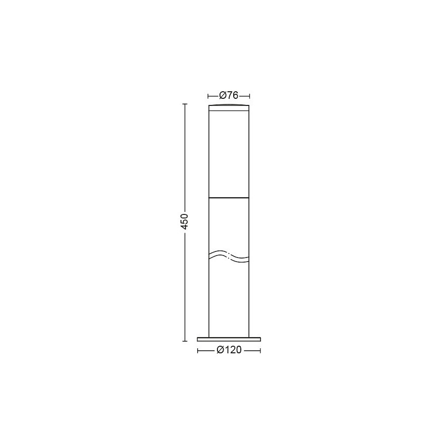 Philips - Zunanja svetilka 1xE27/20W/230V IP44 45 cm