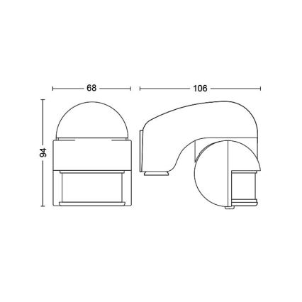 Philips - Zunanji senzor gibanja IP44 siva