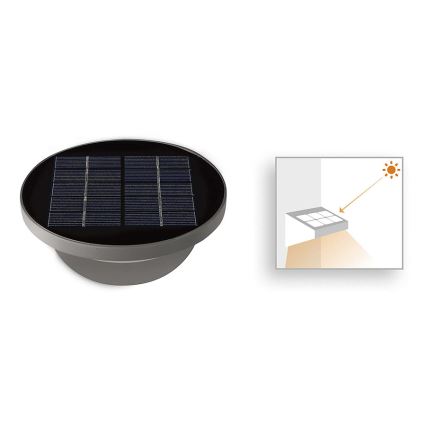 Philips 17807/87/16 - LED zunanja solarna luč MYGARDEN DUSK LED/1W/3,7V IP44