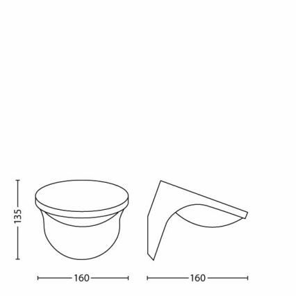 Philips 17807/87/16 - LED zunanja solarna luč MYGARDEN DUSK LED/1W/3,7V IP44