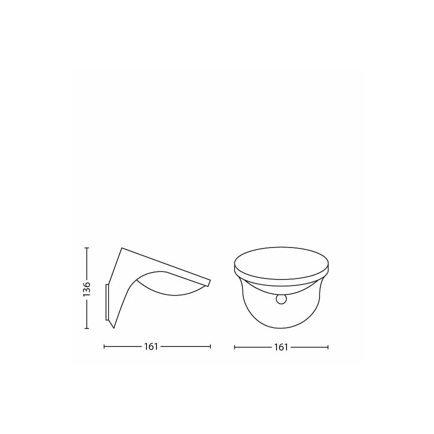 Philips 17808/87/16 - LED Solarna svetilka s senzorjem gibanja in mraka MYGARDEN DUSK 1xLED/1W/3,7V 2200 mAh IP44