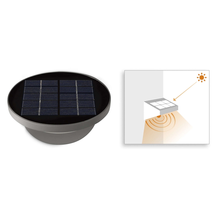 Philips 17808/87/16 - LED Solarna svetilka s senzorjem MYGARDEN DUSK 1xLED/1W/3,7V 2200 mAh IP44
