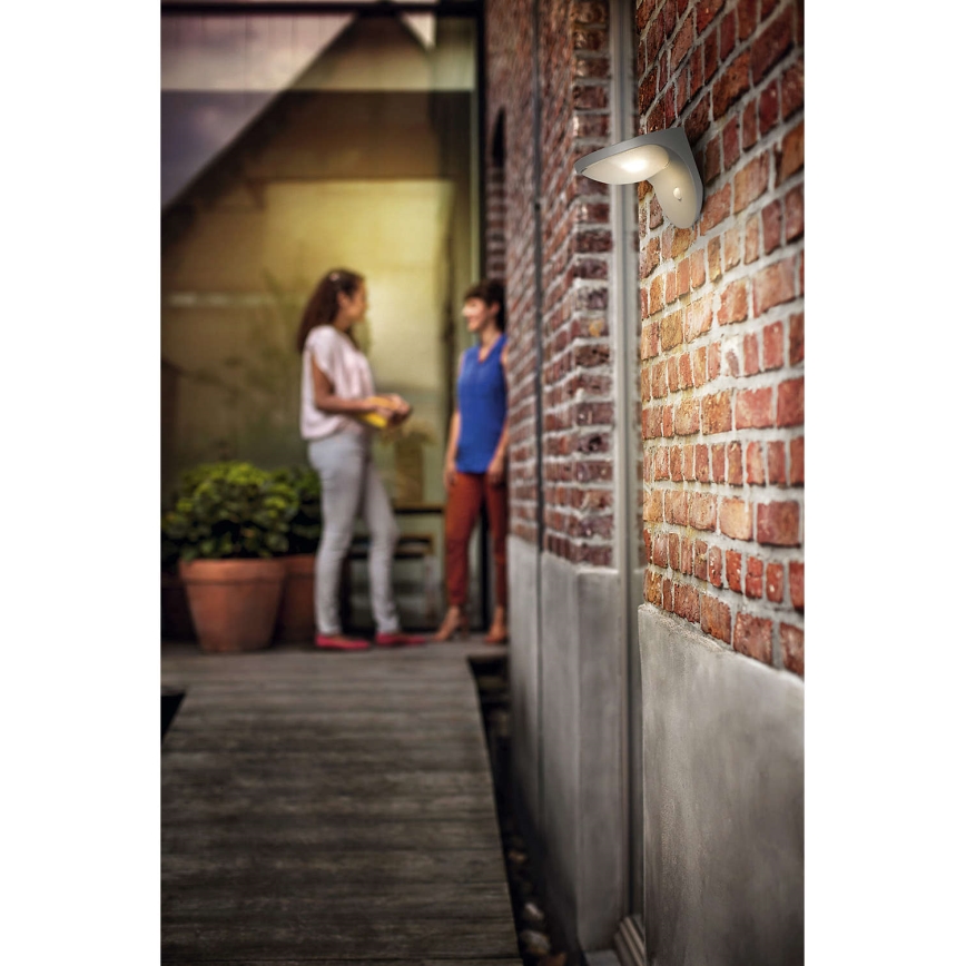 Philips 17808/87/16 - LED Solarna svetilka s senzorjem MYGARDEN DUSK 1xLED/1W/3,7V 2200 mAh IP44