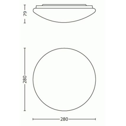 Philips 31801/31/EO - LED stropna svetilka MYLIVING SUEDE LED/9,6W/230V
