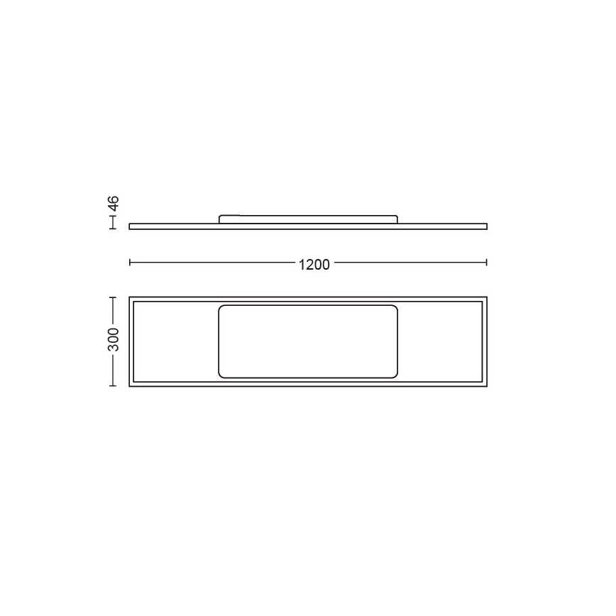 Philips 32163/31/P5 - LED Zatemnitveni nadgradni panel HUE AURELLE LED/55W/230V