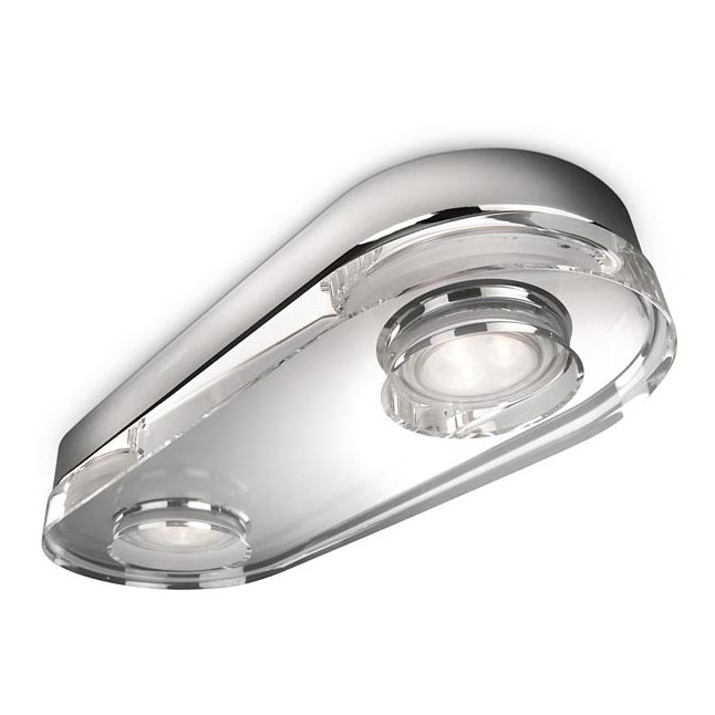 Philips 32208/11/16 - LED Stropna kopalniška svetilka INSTYLE MIRA 2xLED/7,5W