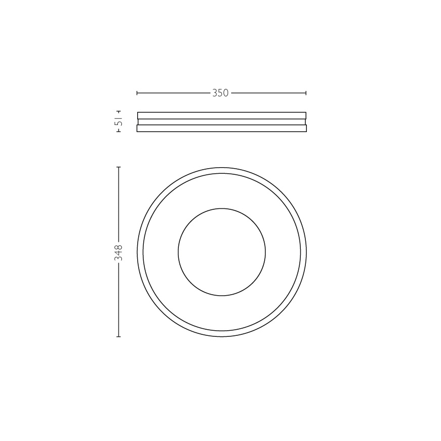 Philips 32610/30/P7 - LED Zatemnitvena stropna svetilka BEING HUE LED/32W/230V