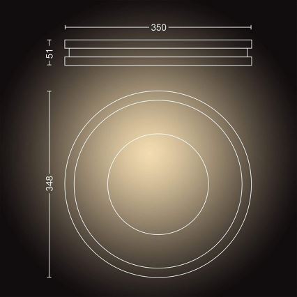 Philips - LED Zatemnitvena svetilka Hue BEING LED/27W/230V + Daljinski upravljalnik