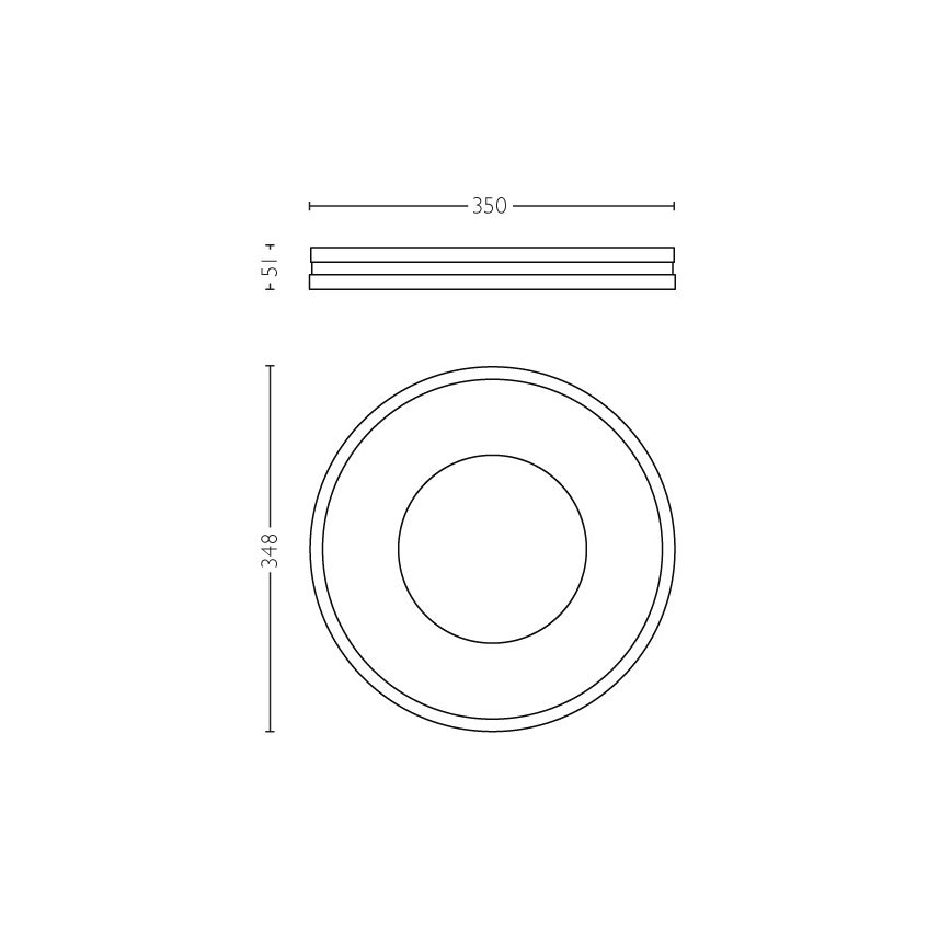 Philips 32610/48/P7 - LED Zatemnitvena stropna svetilka BEING HUE LED/32W/230V