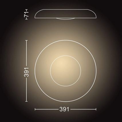 Philips - LED Zatemnitvena svetilka Hue STILL LED/27W/230V + Daljinski upravljalnik