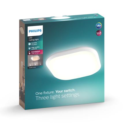 Philips 32810/31/P0 - LED Zatemnitvena stropna svetilka CANAVAL LED/18W/230V