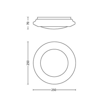Philips - LED Stropna svetilka LED/6W/230V 4000K