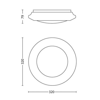 Philips - LED Stropna svetilka LED/16W/230V 2700K