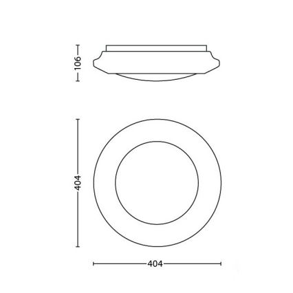 Philips - LED stropna svetilka LED/20W/230V 4000K