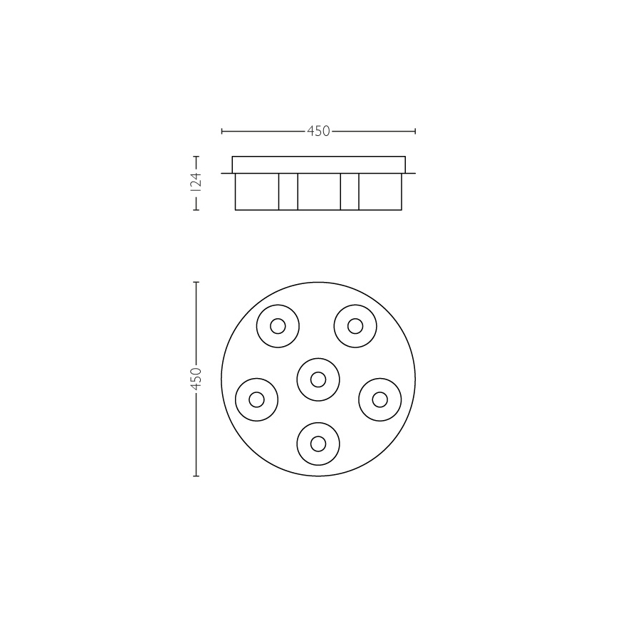 Philips 36446/11/P1 - LED Zatemnitvena stropna svetilka INSTYLE BYZANTIN 6xLED/5W/230V
