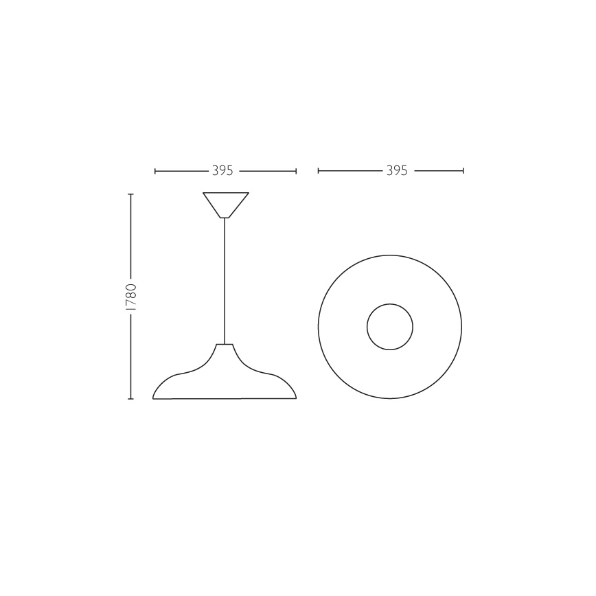 Philips 36532/30/E7 - Stropna obesna luč MYLIVING SURREY E27/60W/230V