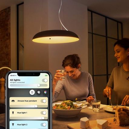 Philips - LED Zatemnitveni lestenec na vrvici Hue AMAZE LED/39W/230V + Daljinski upravljalnik