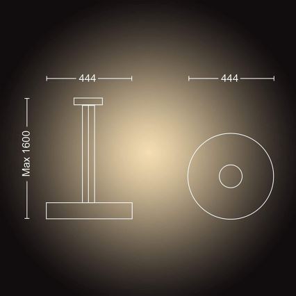 Philips - LED Zatemnitveni lestenec na vrvici Hue FAIR LED/33,5W/230V + Daljinski upravljalnik