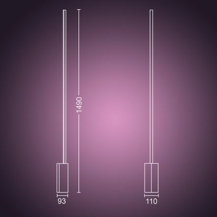 Philips - LED RGB Talna svetilka Hue SIGNE 1xLED/32W/230V