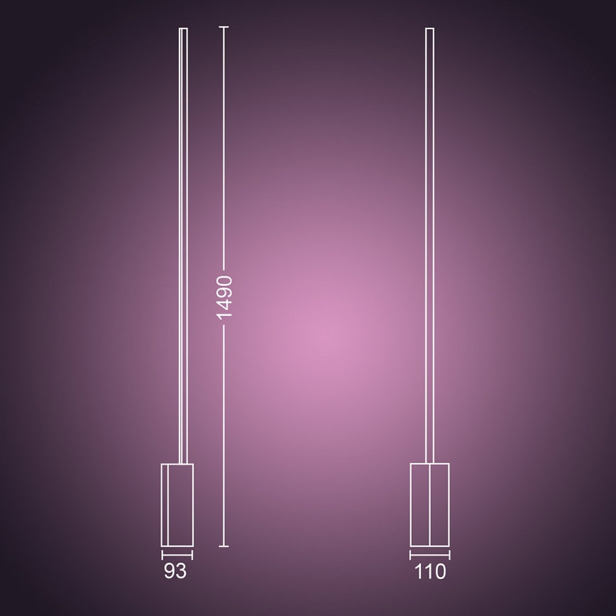 Philips 40802/48/P9 - LED RGB Namizna svetilka HUE SIGNE 1xLED/32W/230V