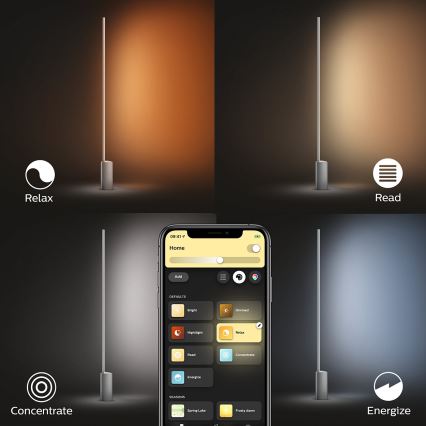 Philips 40802/48/P9 - LED RGB Namizna svetilka HUE SIGNE 1xLED/32W/230V
