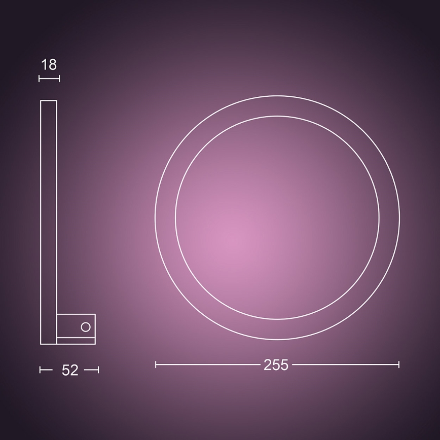Philips 40901/31/P9 - LED Stenska svetilka HUE SANA LED/20W/230V