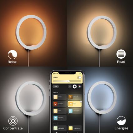 Philips 40901/31/P9 - LED Stenska svetilka HUE SANA LED/20W/230V