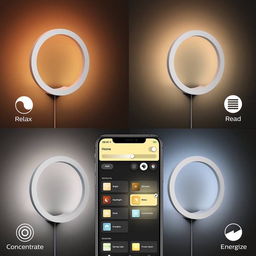 Philips 40901/31/P9 - LED Stenska svetilka HUE SANA LED/20W/230V
