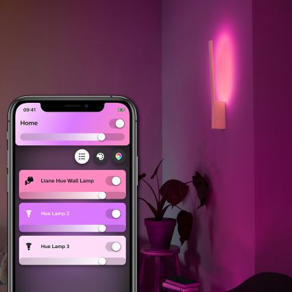 Philips - LED RGBW Zatemnitvena stenska svetilka Hue LIANE White And Color Ambiance 1xLED/12W/230V