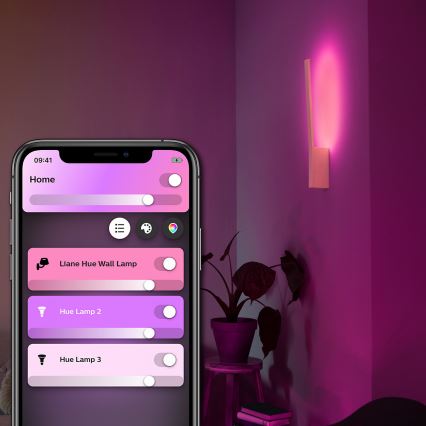 Philips 40902/31/P9 - LED Stenska svetilka HUE LIANE 1xLED/12W/230V