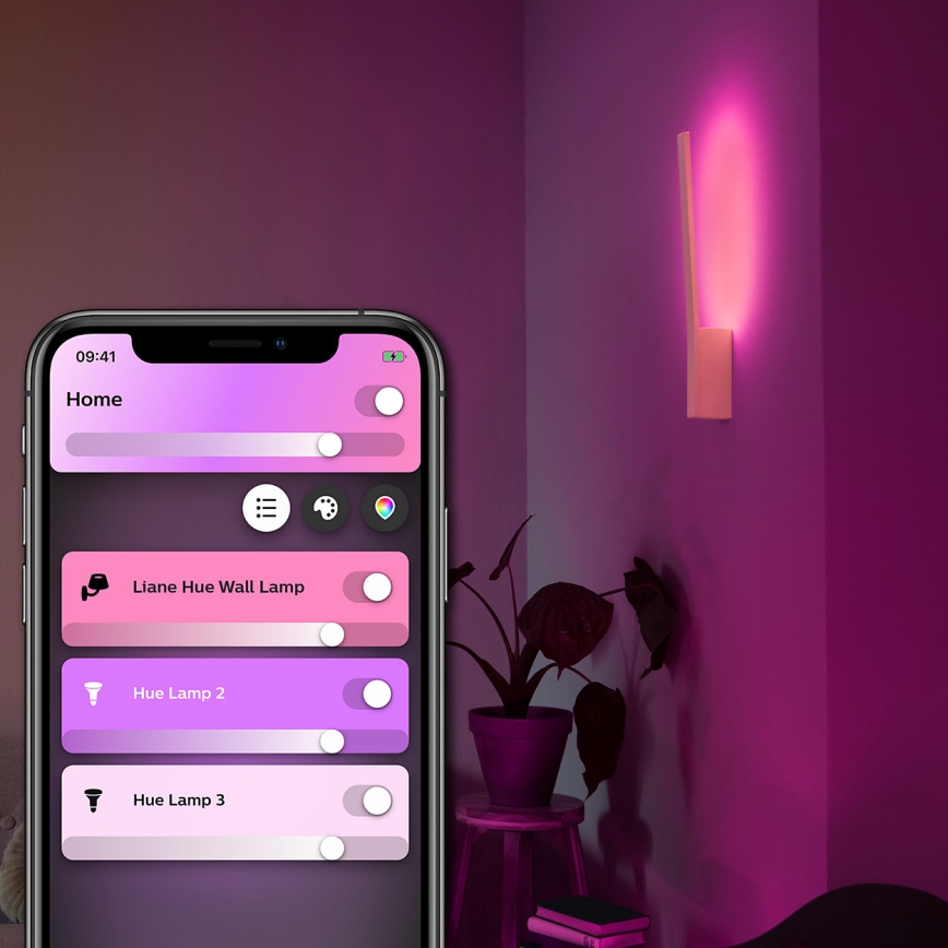 Philips 40902/31/P9 - LED Stenska svetilka HUE LIANE 1xLED/12W/230V