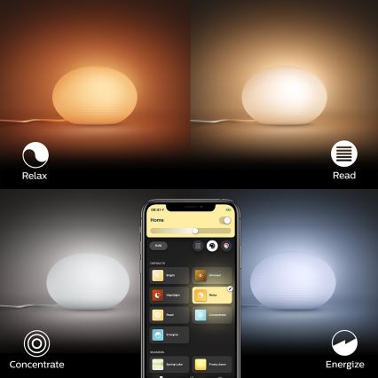 Philips 40904/31/P9 - LED Namizna svetilka HUE FLOURISH 1xE27/9,5W/230V