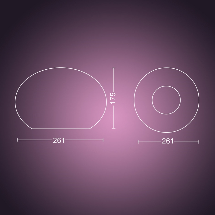 Philips 40904/31/P9 - LED Namizna svetilka HUE FLOURISH 1xE27/9,5W/230V