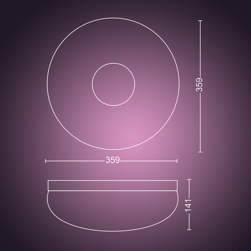 Philips 40905/31/P9 - LED Stropna svetilka HUE FLOURISH LED/32W/230V