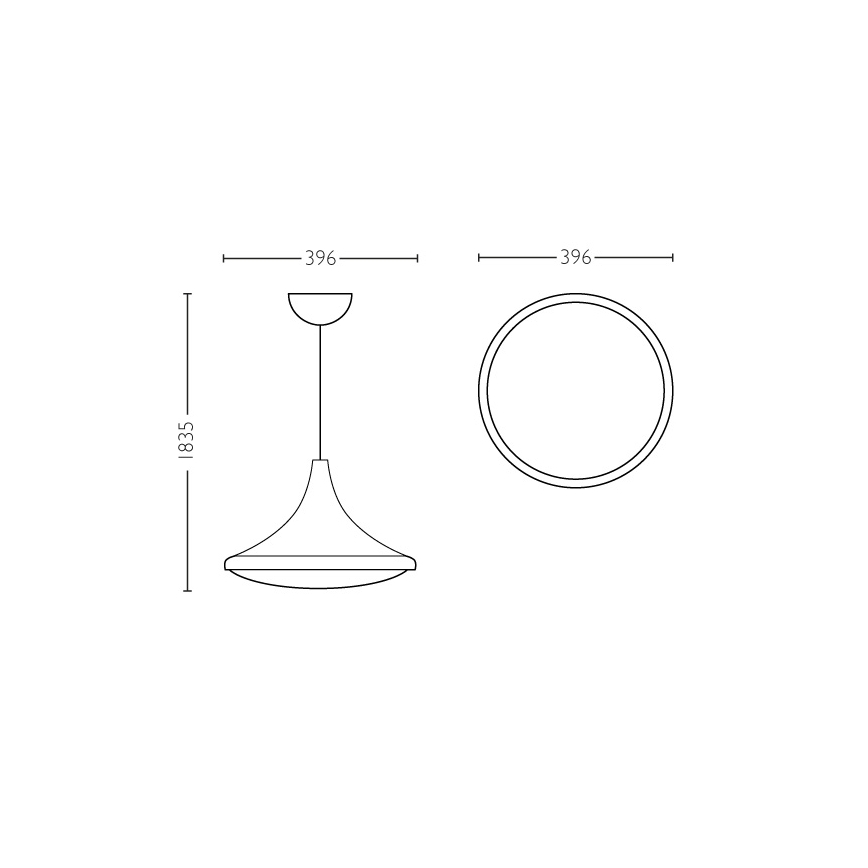 Philips - Lestenec 1xE27/60W/230V