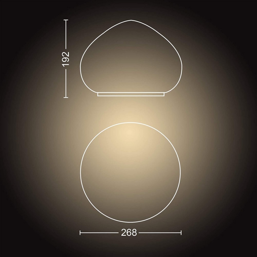 Philips - LED Zatemnitvena svetilka Hue WELLNER 1xE27/8,5W/230V + Daljinski upravljalnik