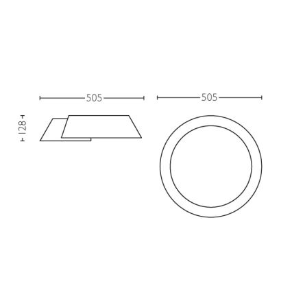 Philips 49020/31/P1 - LED stropna svetilka INSTYLE NONAGON 1xLED/10W/230V
