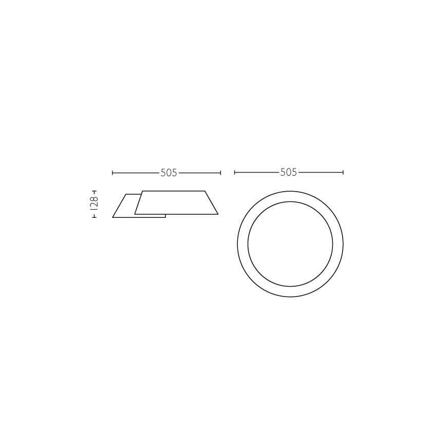 Philips 49020/31/P1 - LED stropna svetilka INSTYLE NONAGON 1xLED/10W/230V