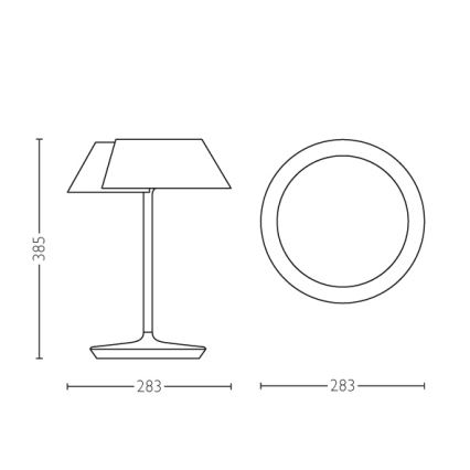 Philips 49023/31/P1 - LED  Zatemnitvena namizna svetilka INSTYLE NONAGON 1xLED/7W/230V