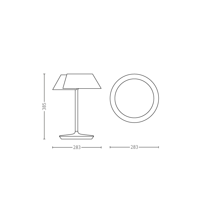 Philips 49023/31/P1 - LED  Zatemnitvena namizna svetilka INSTYLE NONAGON 1xLED/7W/230V