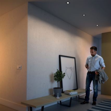 Philips 50123/87/P0 - KOMPLET 3x LED Zatemnitvena vgradna luč CASEMENT LED/4,5W/230V