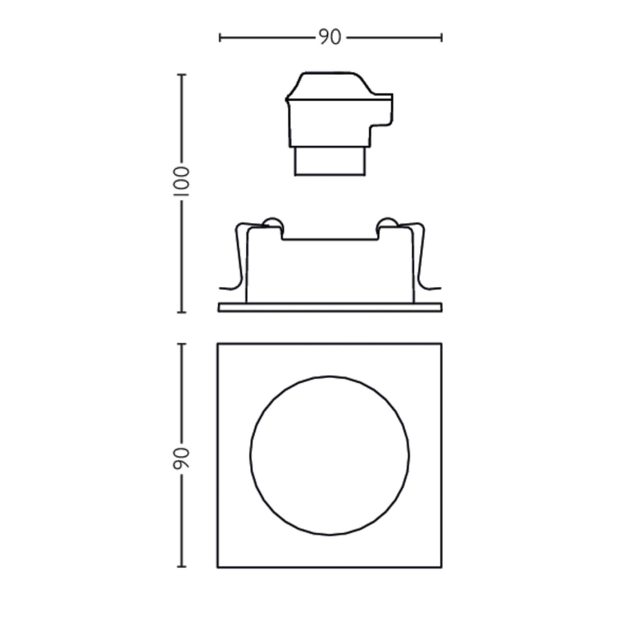 Philips 50191/87/PN - Vgradna svetilka MYLIVING ENNEPER 1xGU10/5,5W/230V