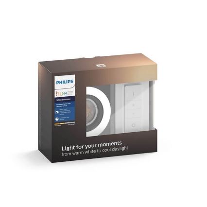 Philips - LED Zatemnitvena svetilka Hue MILLISKIN 1xGU10/5,5W/230V + Daljinski upravljalnik