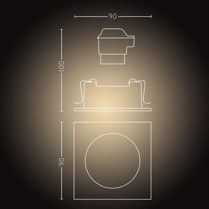 Philips  - LED Zatemnitvena svetilka Hue MILLISKIN 1xGU10/5W/230V