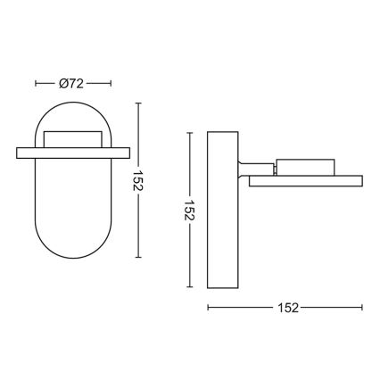 Philips - LED Zatemnitveni reflektor 1xLED/4,5W/230V