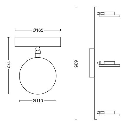 Philips - LED Zatemnitveni reflektor 3xLED/4,5W/230V