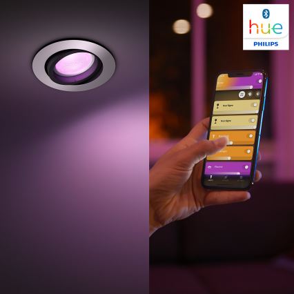 Philips 50451/48/P7 - LED RGB Vgradna svetilka HUE CENTURA 1xGU10/5,7W/230V