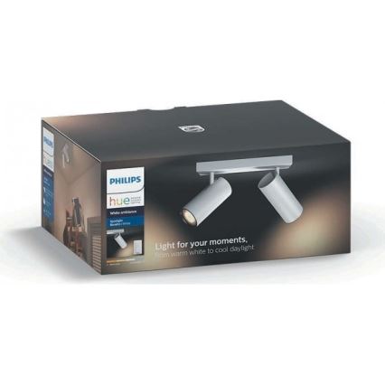 Philips 50462/31/P7 - LED Zatemnitveni reflektor HUE BURATTO 2xGU10/5,5W