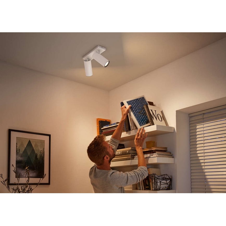 Philips 50462/31/P7 - LED Zatemnitveni reflektor HUE BURATTO 2xGU10/5,5W